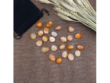 25 Runensteine Rosenquarz