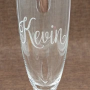 Personalisiertes Sektglas mit Gravur