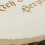 Baumscheibe mit Wunschtext 28cm
