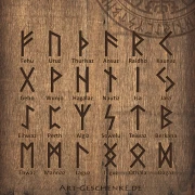 Handgravierte Amethyst Runensteine