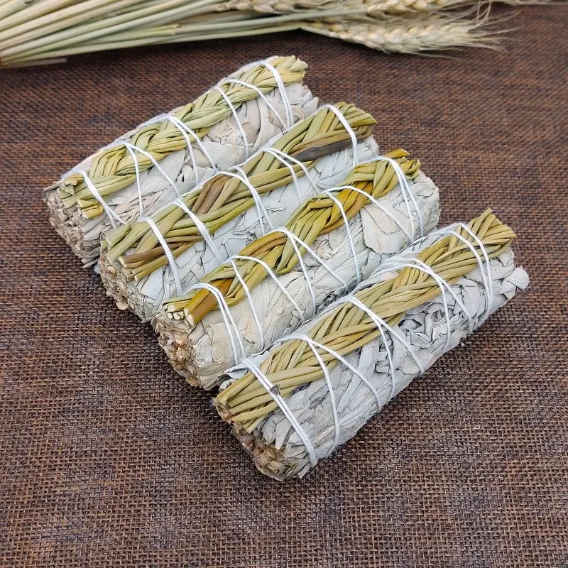 Räucherstick Salbei mit geflochtenem Süßgras
